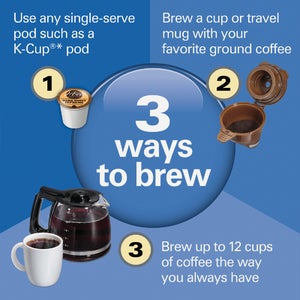 Hamilton Beach FlexBrew Trio 12 Cup Black Coffee Maker