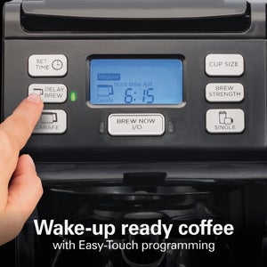 Hamilton Beach FlexBrew Trio 12 Cup Black Coffee Maker