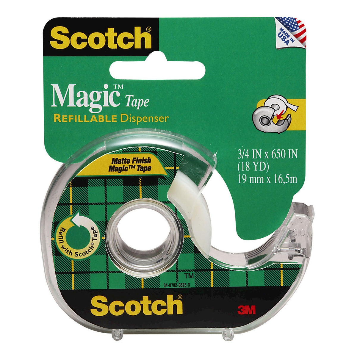 MAGIC TAPE .75INX650IN