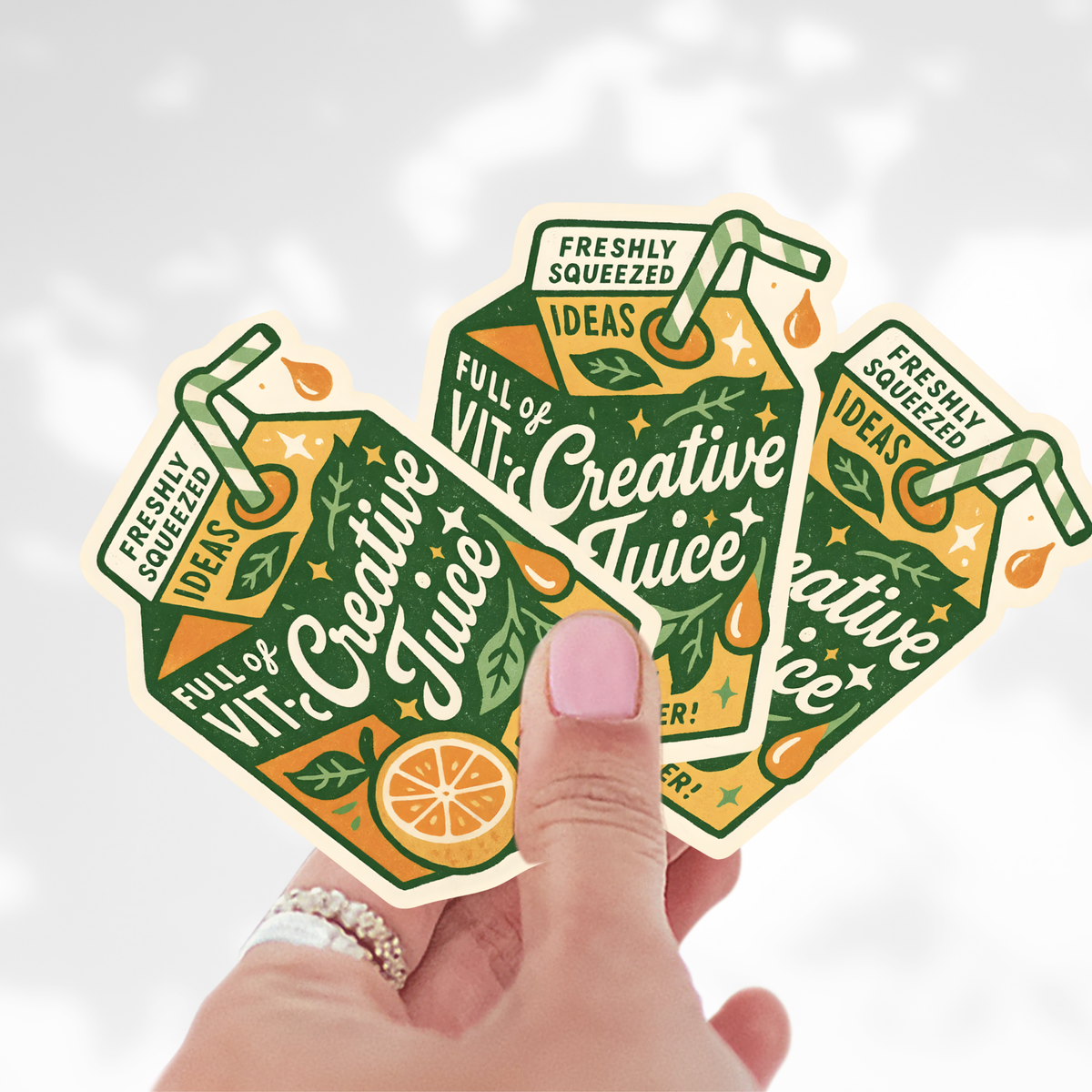 Creative Juice Sticker, Motivational Artist and Maker Decal