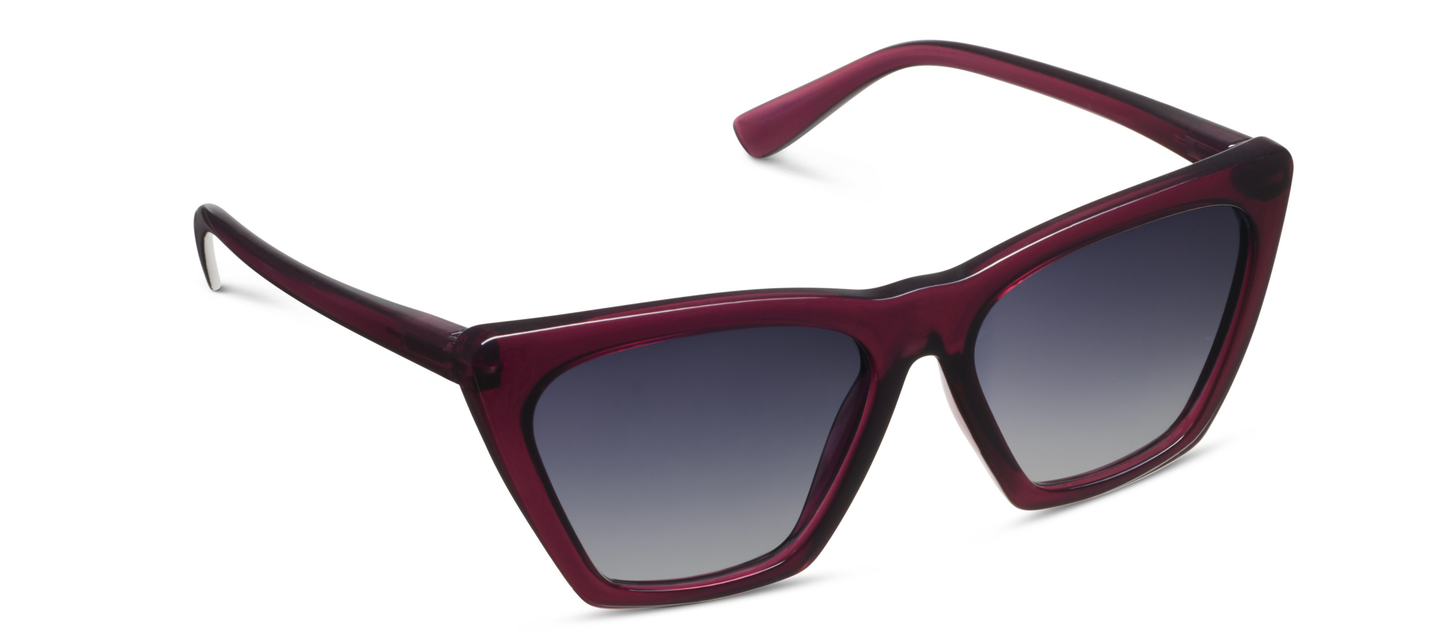 Fiji (Sunglasses): Dark Cherry / No Correction / None