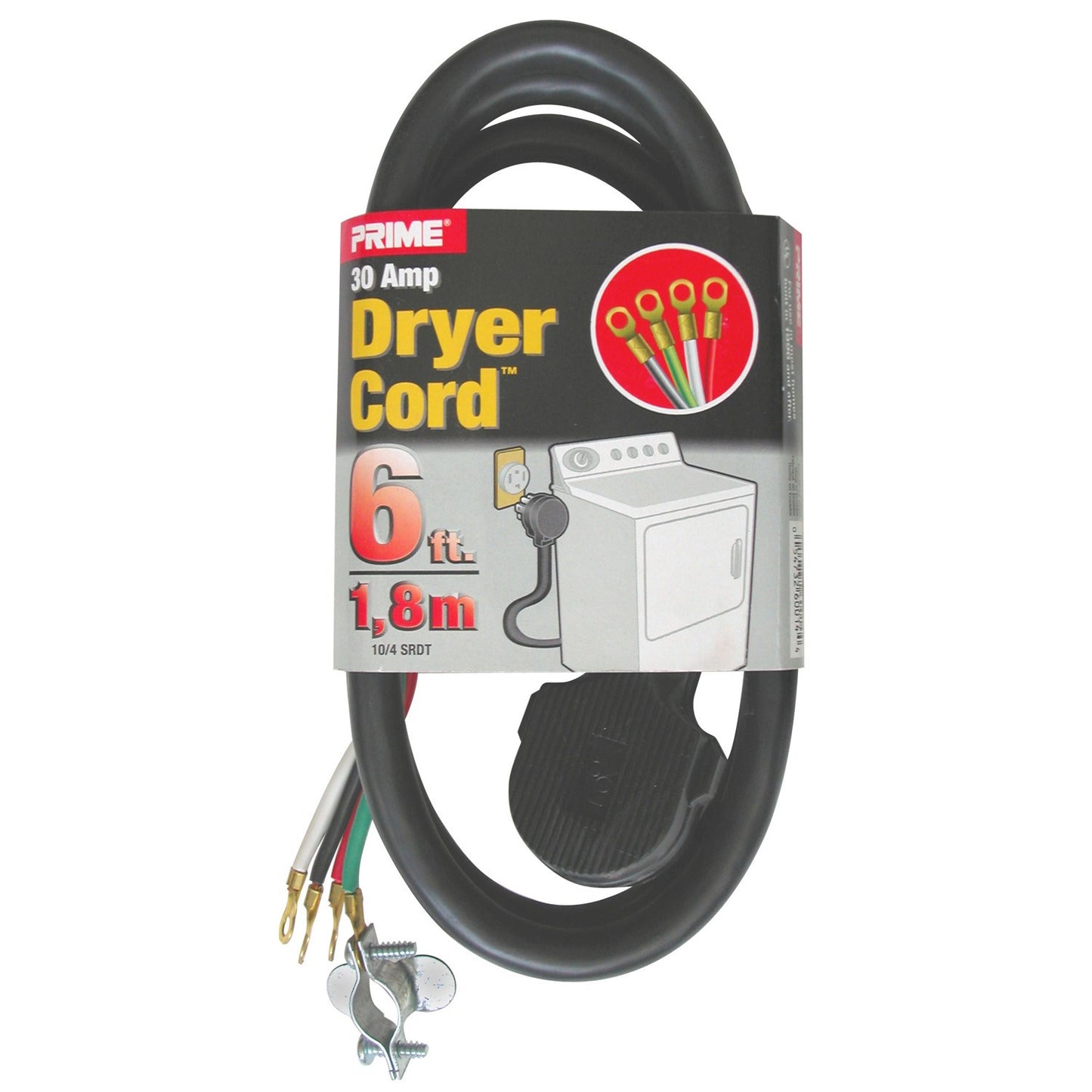 DRYER CORD 4-WIRE 30A 10/4 6FT