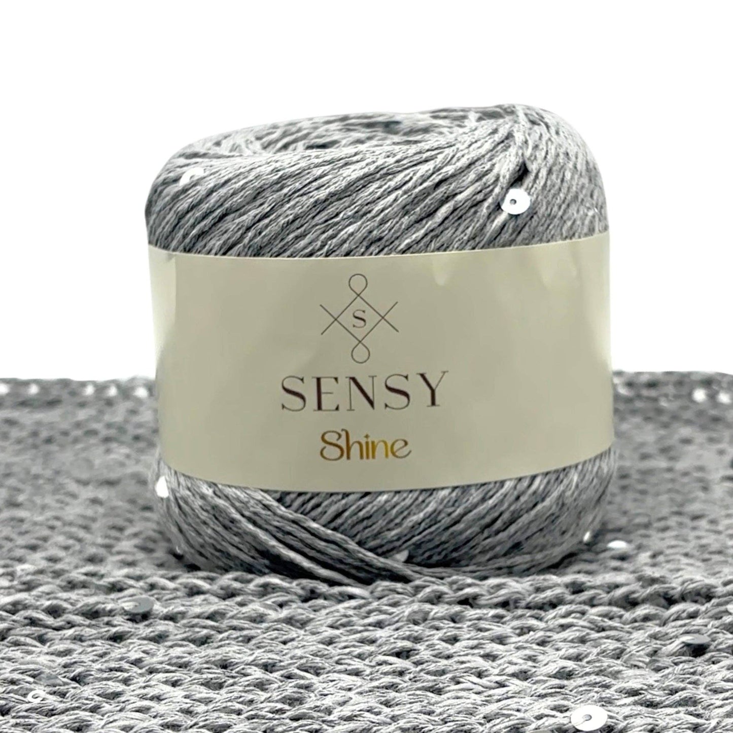 Sensy Shine Yarn, 3.5 oz, 340 yards, Gauge 2 Fine: Ecru