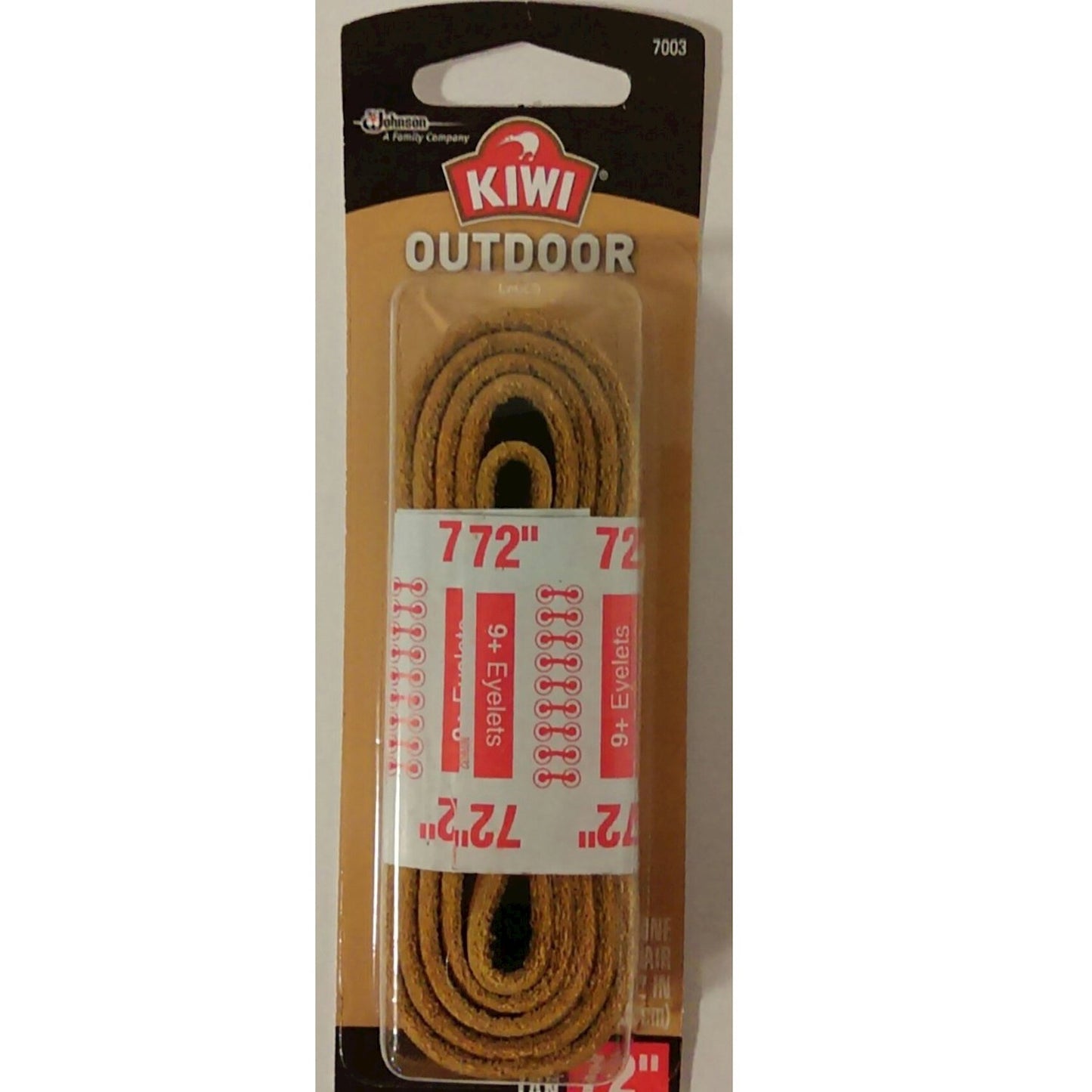 OUTDOOR SHOELACE LEATHER GLD/BR 72IN