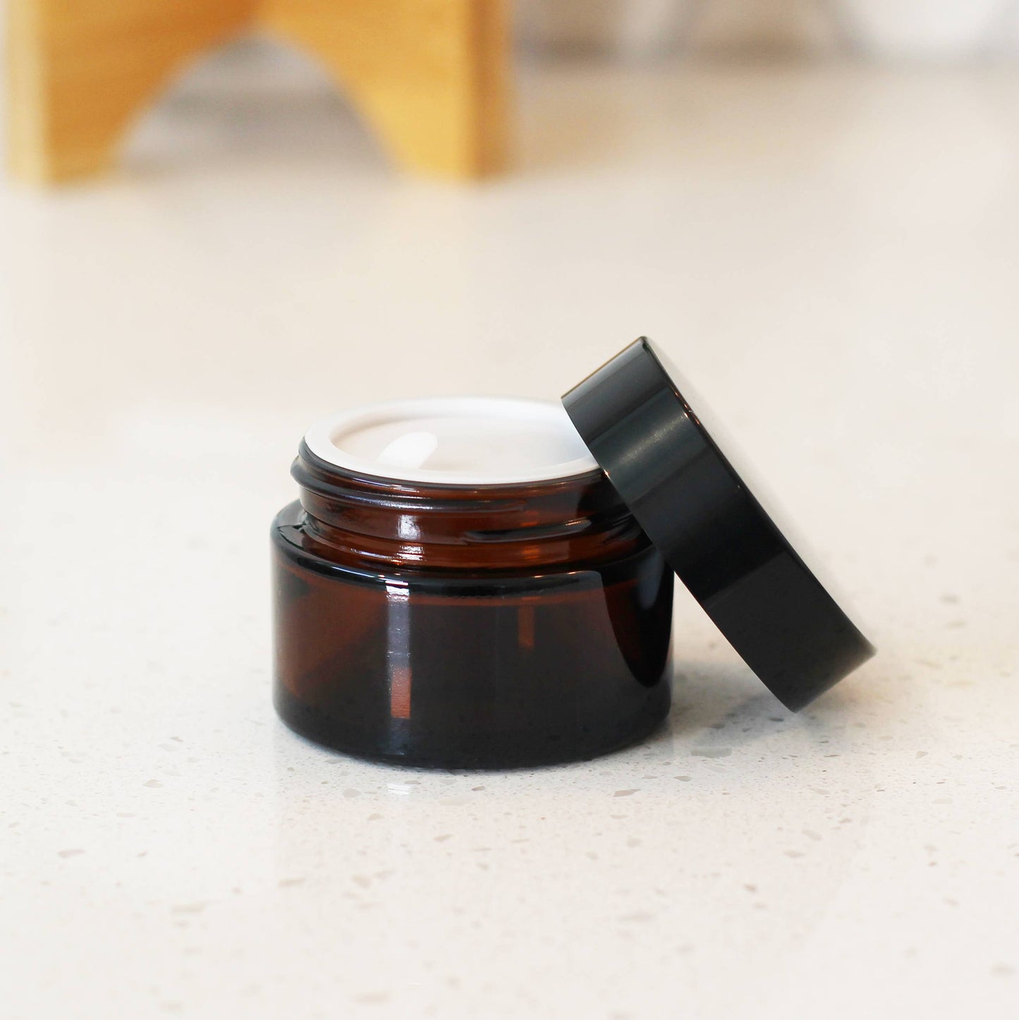 1oz Amber Glass Jar