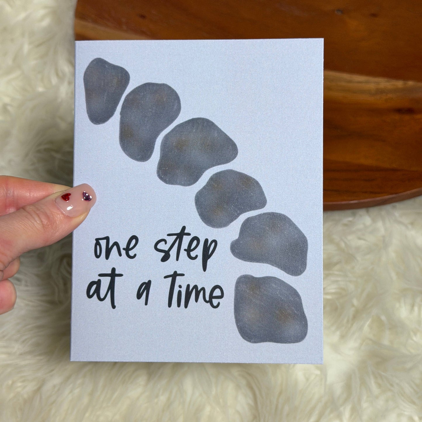 "One step at a time" Encouragement Card