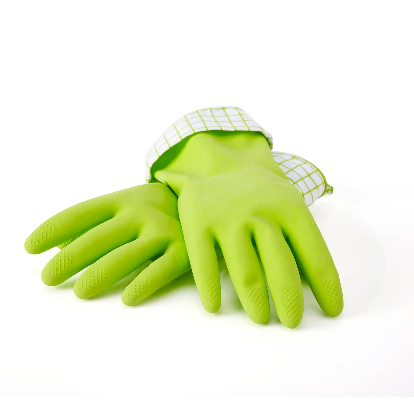Splash Patrol Natural Latex Cleaning Gloves: Gray / Medium