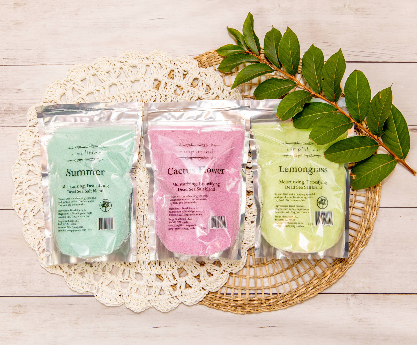 20oz Dead Sea Salt Bag: Lemon & Lavender