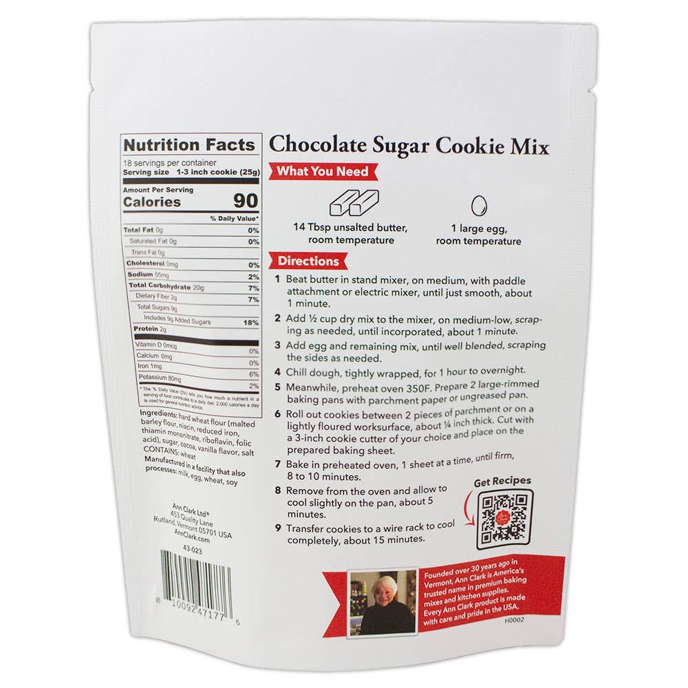 Ann Clark Premium Chocolate Sugar Cookie Mix