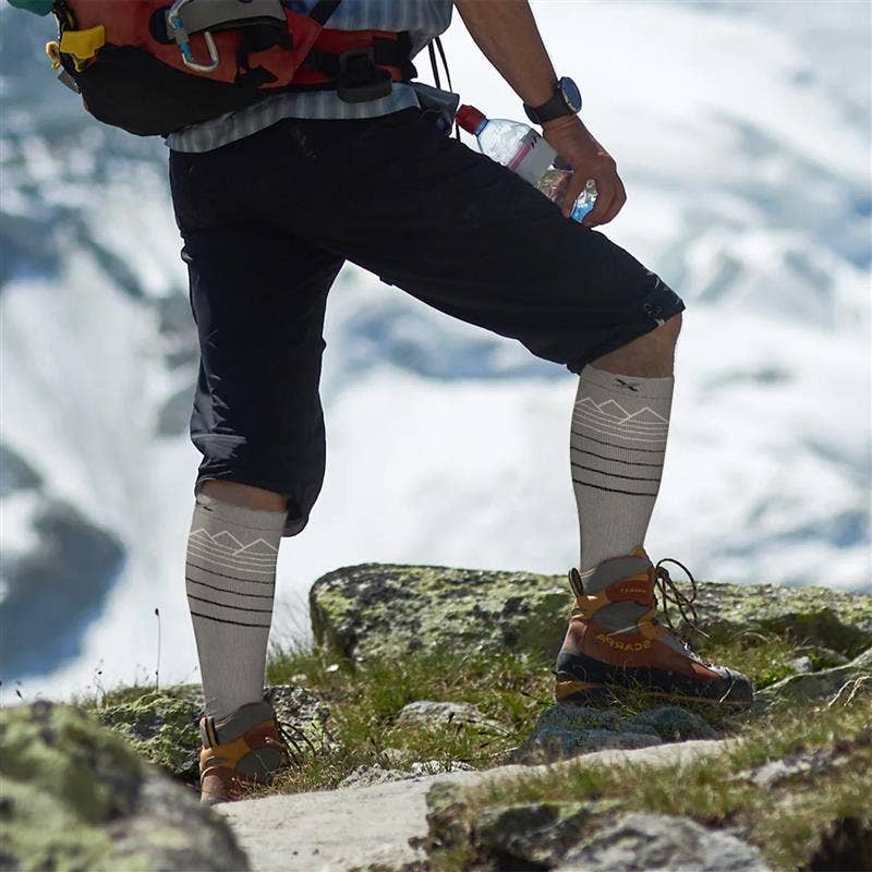 HAPPYWOOL® BUTTER-SOFT MERINO WOOL SOCKS: Heather Gray / Large/XL