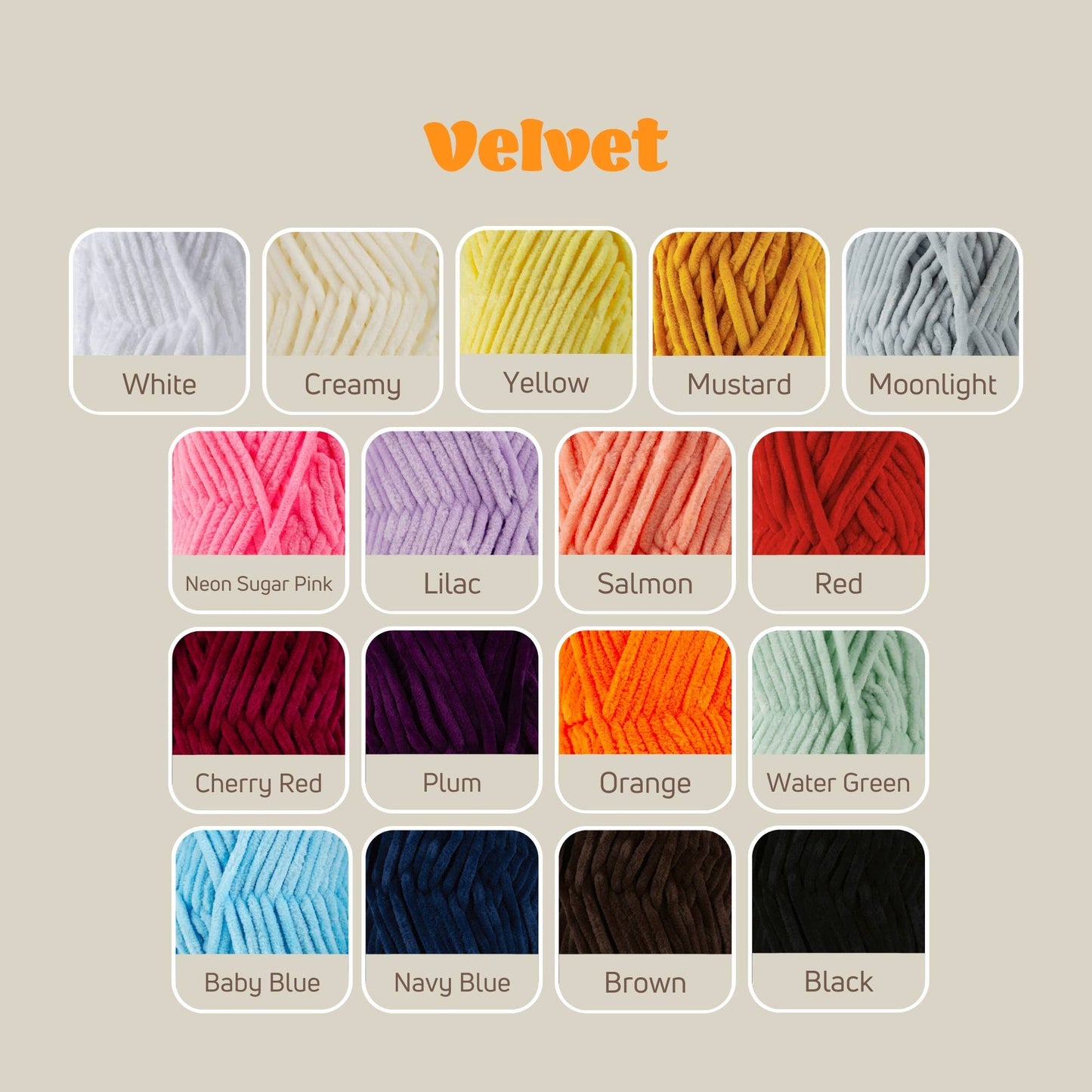 Sensy Velvet Yarn, Blanket Yarn, 3.5 oz, 132 Yards, Gauge 5 Bulky: Yellow / 1 Skein