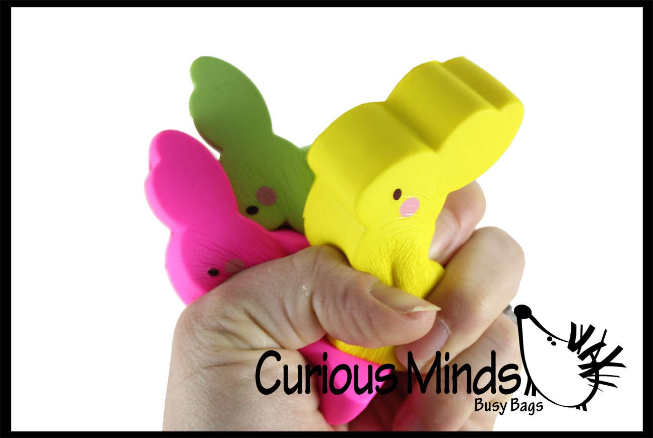 1 Cute Flat Squishy Slow Rise Bunny -  Scented Sensory