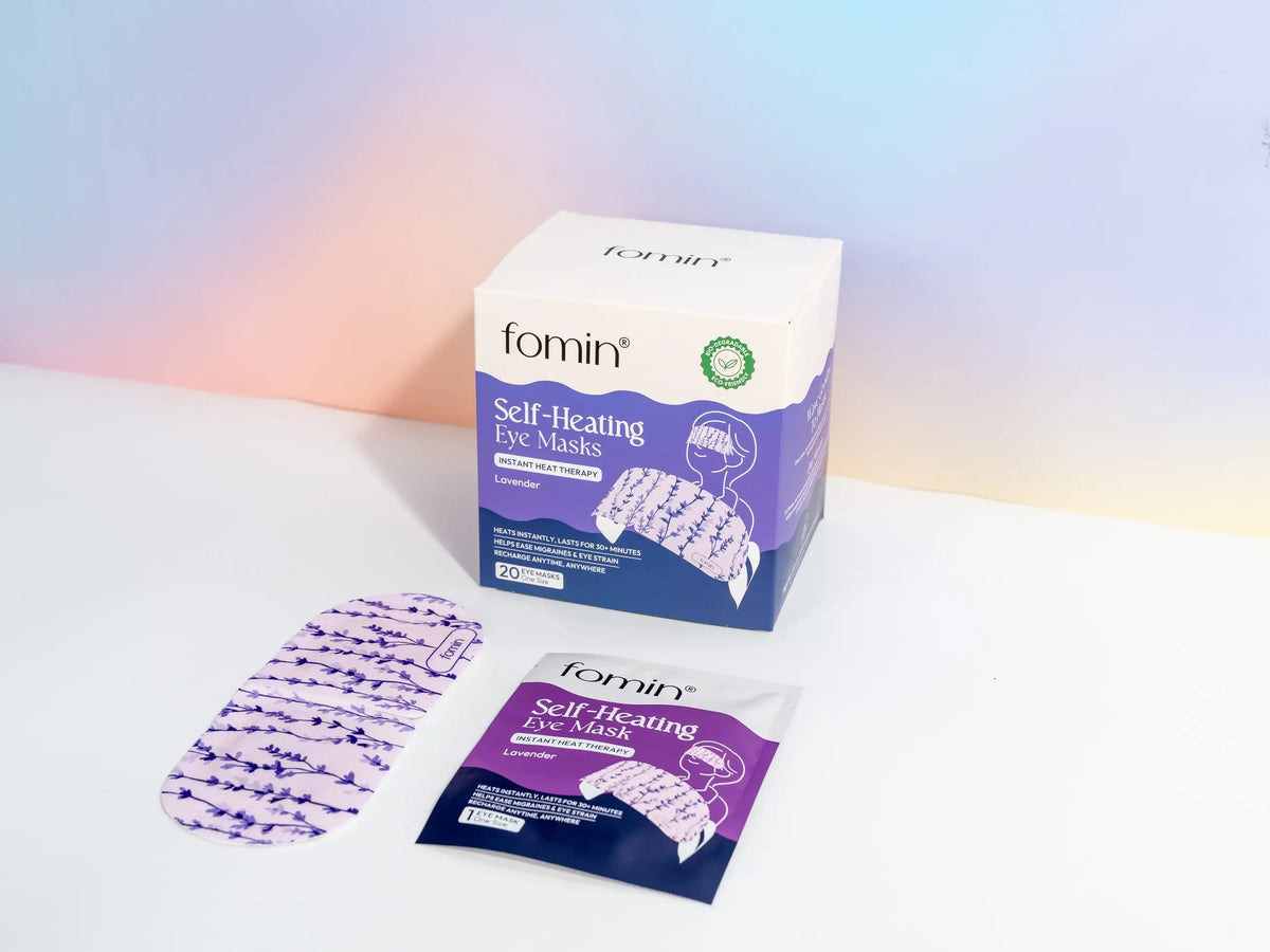 Self-Heating Eye Mask 20 Pack | Lavender | Steam Spa & Migra