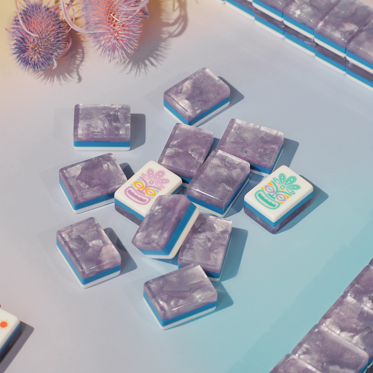 Palm Beach Mahjong Set - Lavender Cloud 01-03