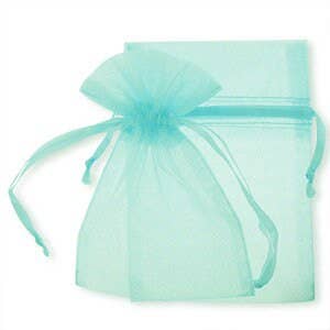 Organza Bag Sheer Favor Gift 4" x 6" (11 x 9.5 cm): Black