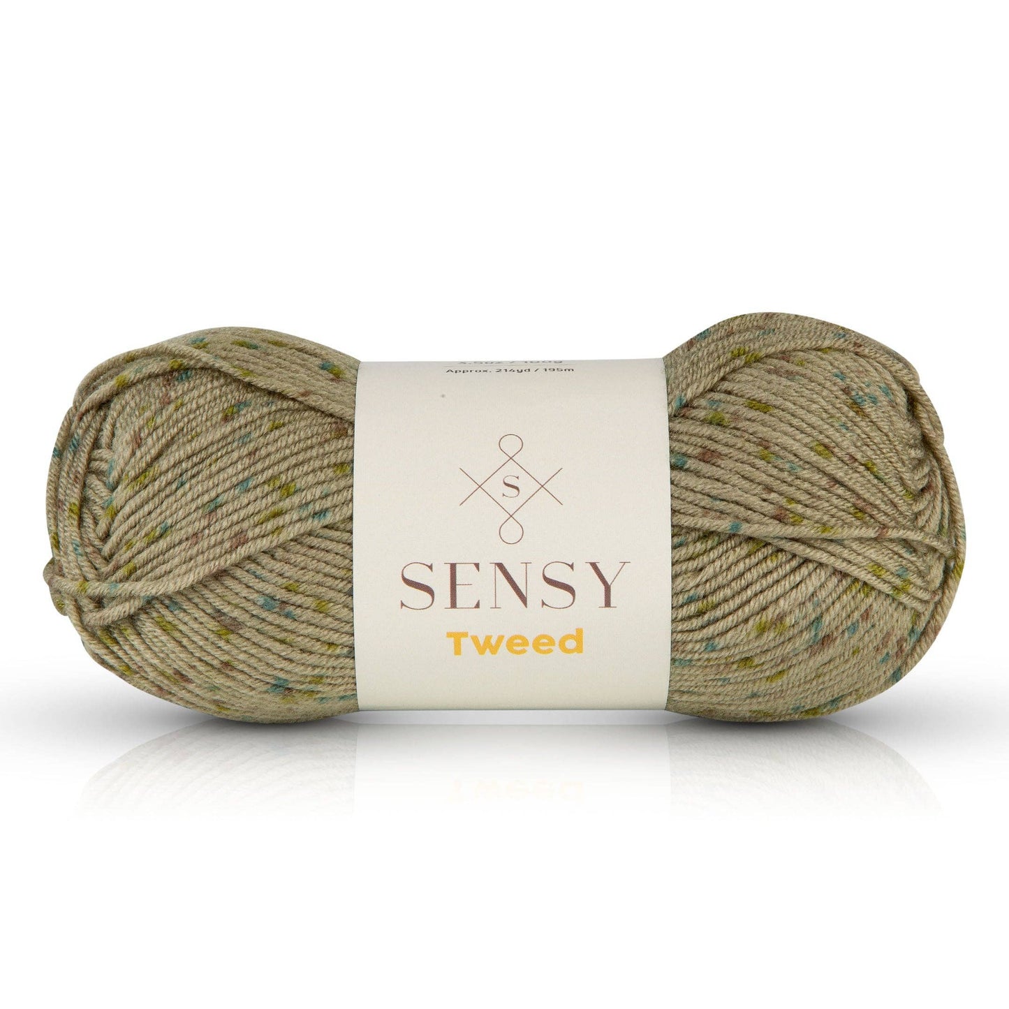 Sensy Tweed Yarn, 3.5 oz, 214 Yards, Gauge 4 Medium: Gray / 1 Skein