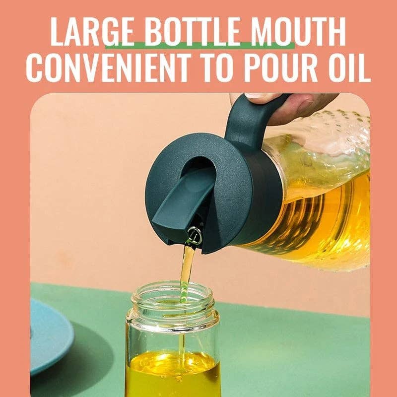 Perfectly drip Oil bottle with silicone brush Pastry steak L: 1 Pack(Mix & Match Colors)