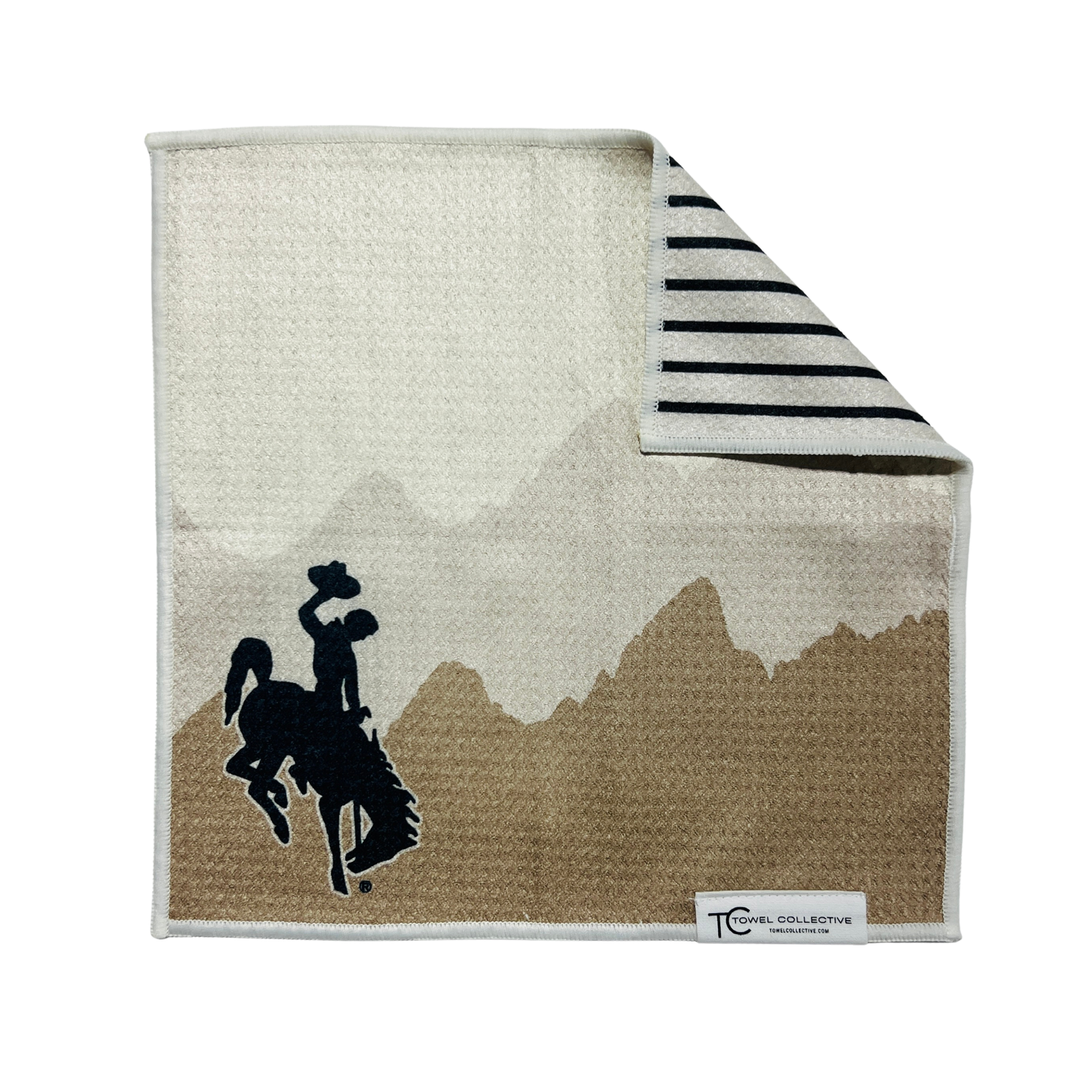 Neutral Cowboy | Waffle Weave Microfiber Towels Kitchen & Bath: Hand Towel