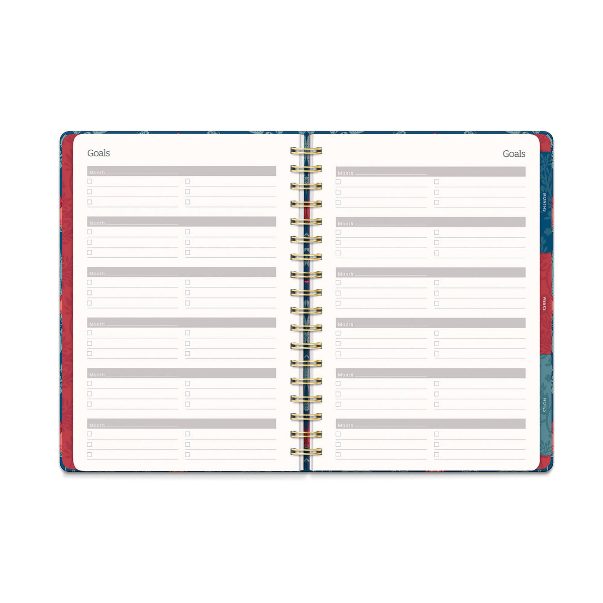 Garden Renaissance Undated Tri-Tab Planner