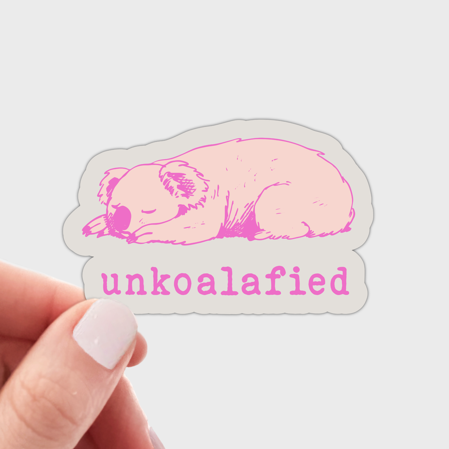 Unkoalafied Sticker - koala, cute, animal, zoo, funny