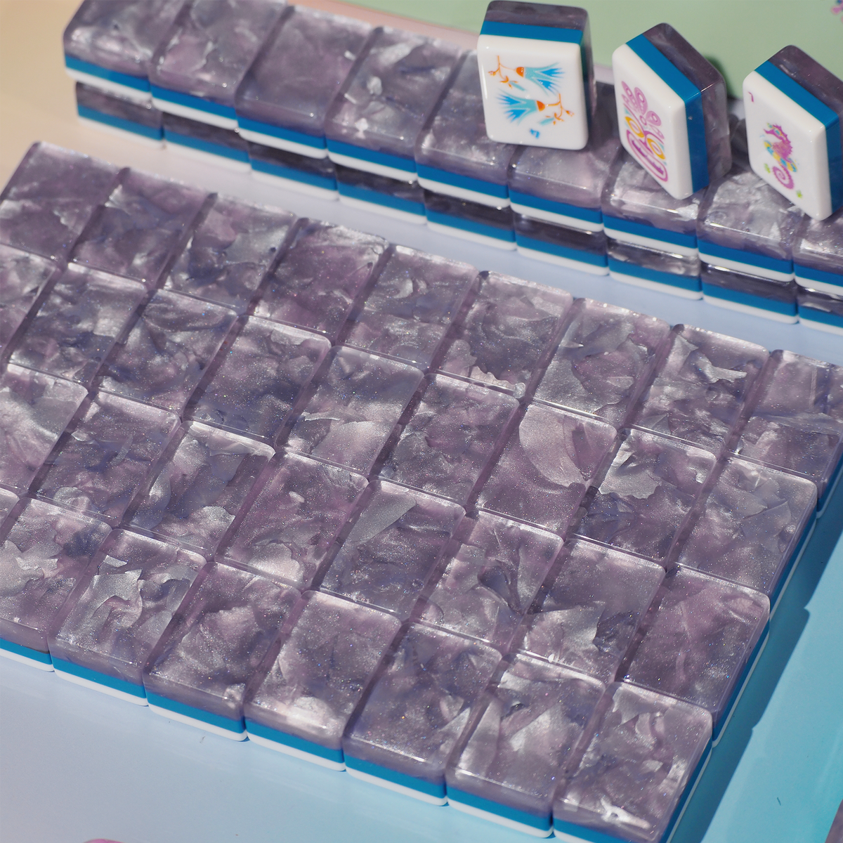 Palm Beach Mahjong Set - Lavender Cloud 01-03