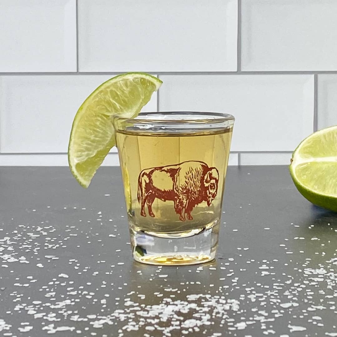 Bison Shot Glass