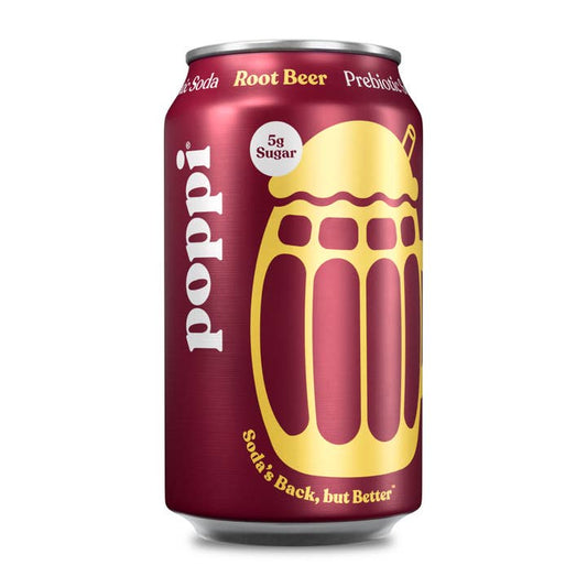 Poppi Root Beer Prebiotic Soda Single, 12 FZ
