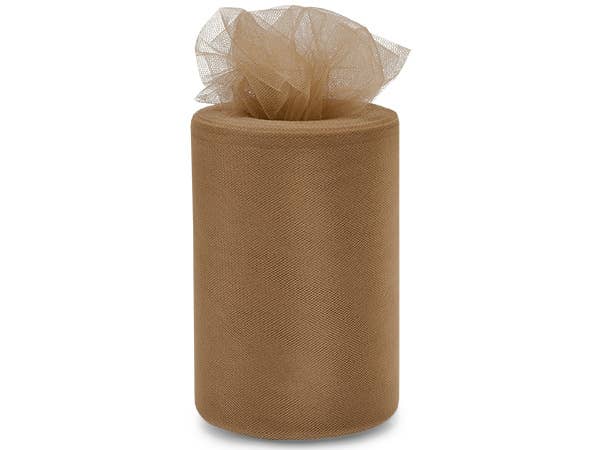 Premium Color Packaging Tulle: Antique Gold / 1 Pack / 6"x100 yards