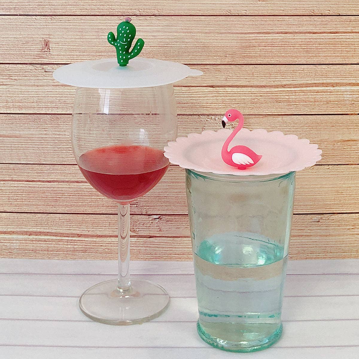 Wrapables Silicone Cup Lids, Anti-Dust Airtight Mug Covers for Hot and Cold Beverages (Set of 6): Rabbit Ears