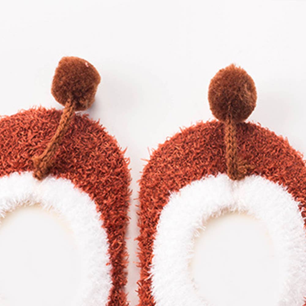 Baby / Toddler Lovely 3D Cartoon Decor Antiskid Floor Socks: Orange / 0-3 Months