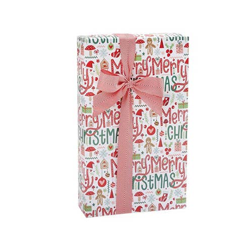 Christmas Wrapping Paper: Whimsical Christmas / 1 Pack / 24"x85'