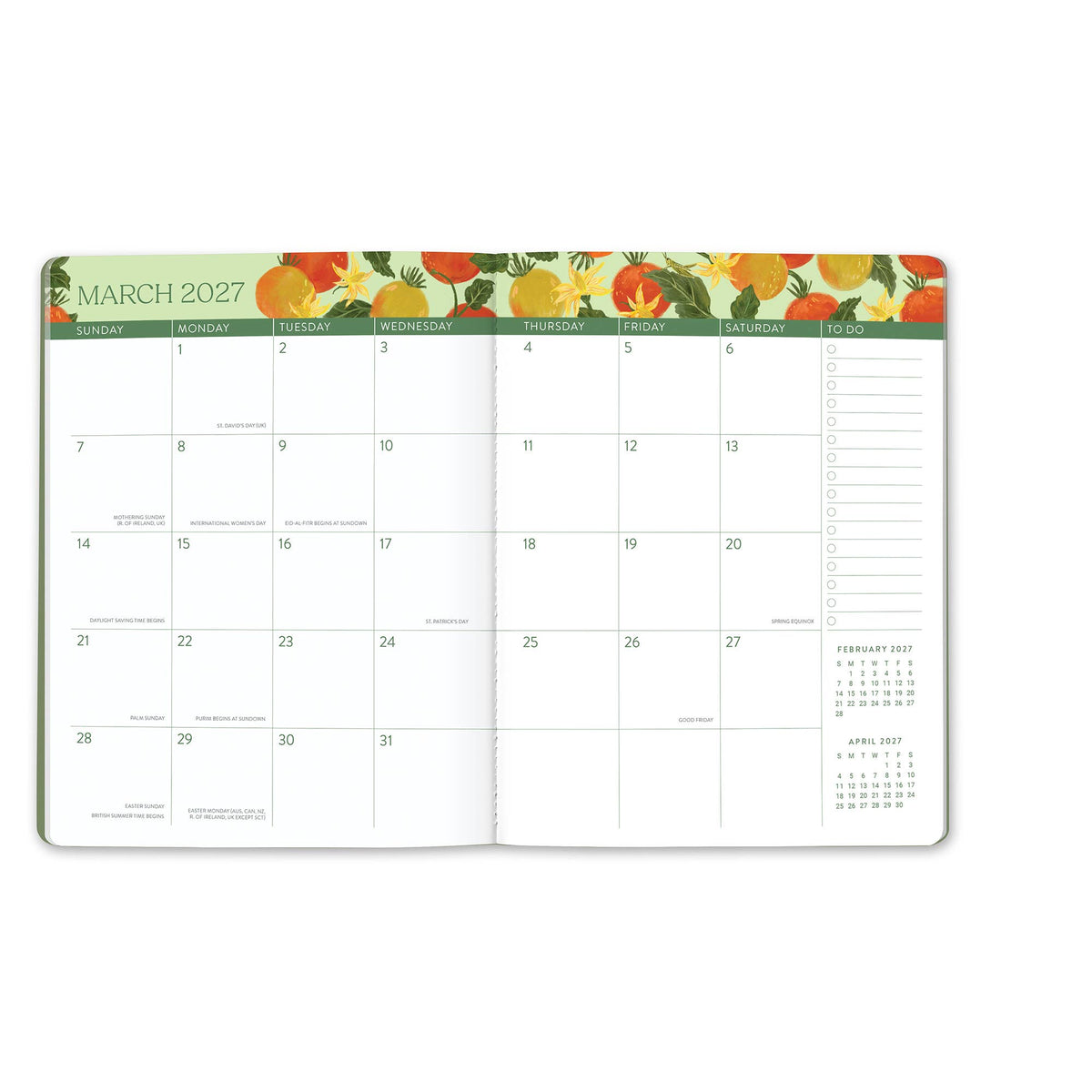 2027 Fruit & Flora Just Right Monthly Planner