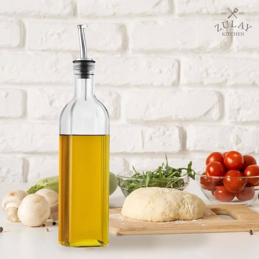 Olive Oil Dispenser Bottle16.9 oz with Accessories: Clear