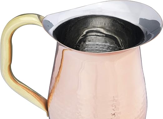 Stainless Steel Brass Copper Hammered Pitcher