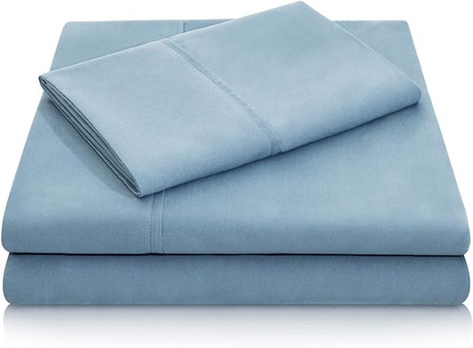 WOVEN MICROFIBER SHEET SET, TWIN, PACIFIC