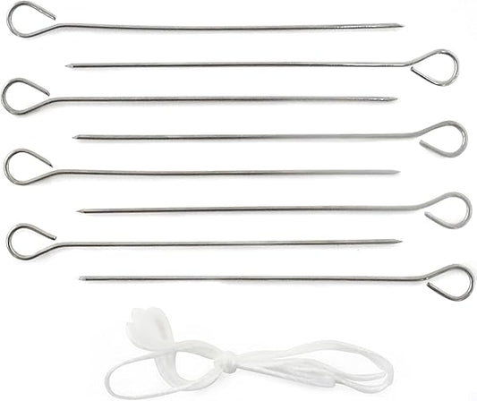 843 Norpro Stainless Steel Poultry Lacers, Set of 8, Pack of