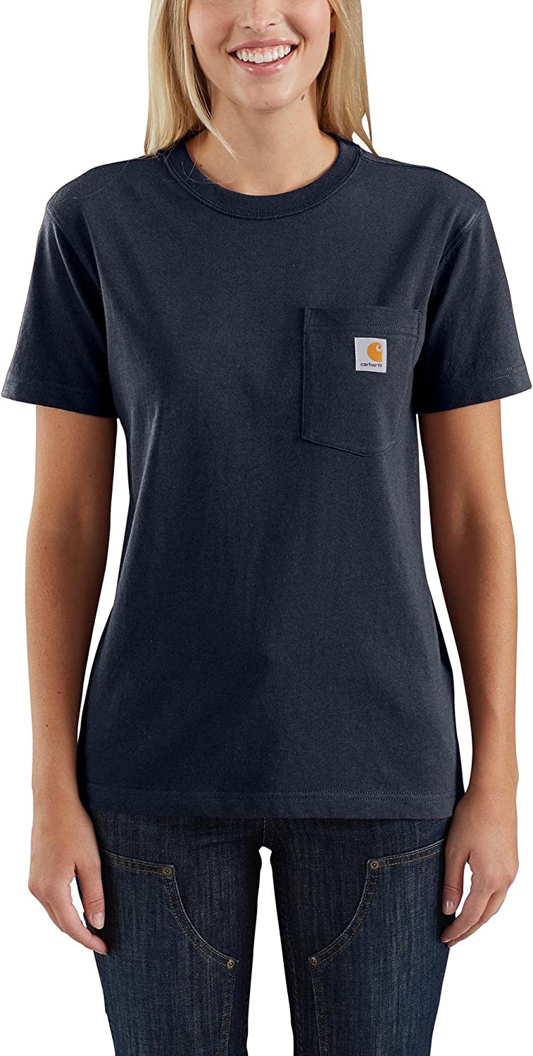 WOMEN'S LOOSE FIT HEAVYWEIGHT SHORT-SLEEVE POCKET T-SHIRT