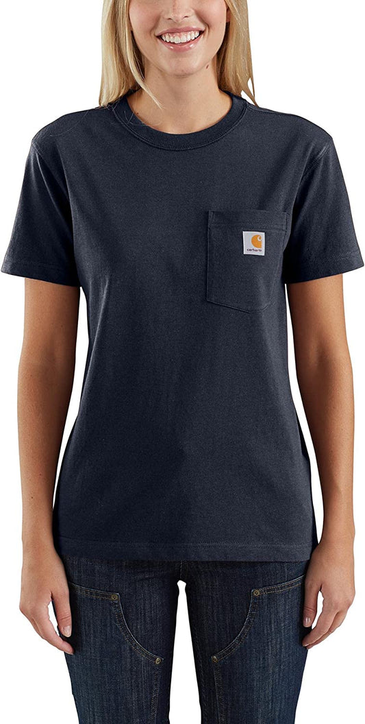 WOMEN'S LOOSE FIT HEAVYWEIGHT SHORT-SLEEVE POCKET T-SHIRT