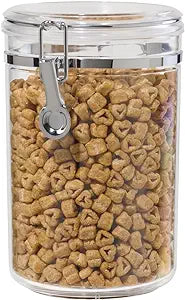 OGGI CLEAR CANISTER WITH SILICONE GASKET & SCOOP 59 OZ