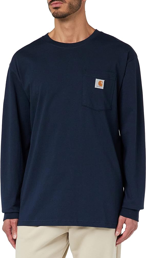 K126 NVY Carhartt Workwear Ling Sleeve Shirt