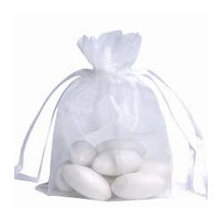 Organza Bag Sheer Favor Gift 4" x 6" (11 x 9.5 cm): Black