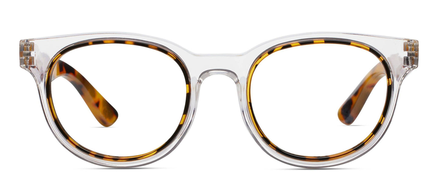 Olympia (Blue Light): Clear/Tokyo Tortoise / Reading / 1.50