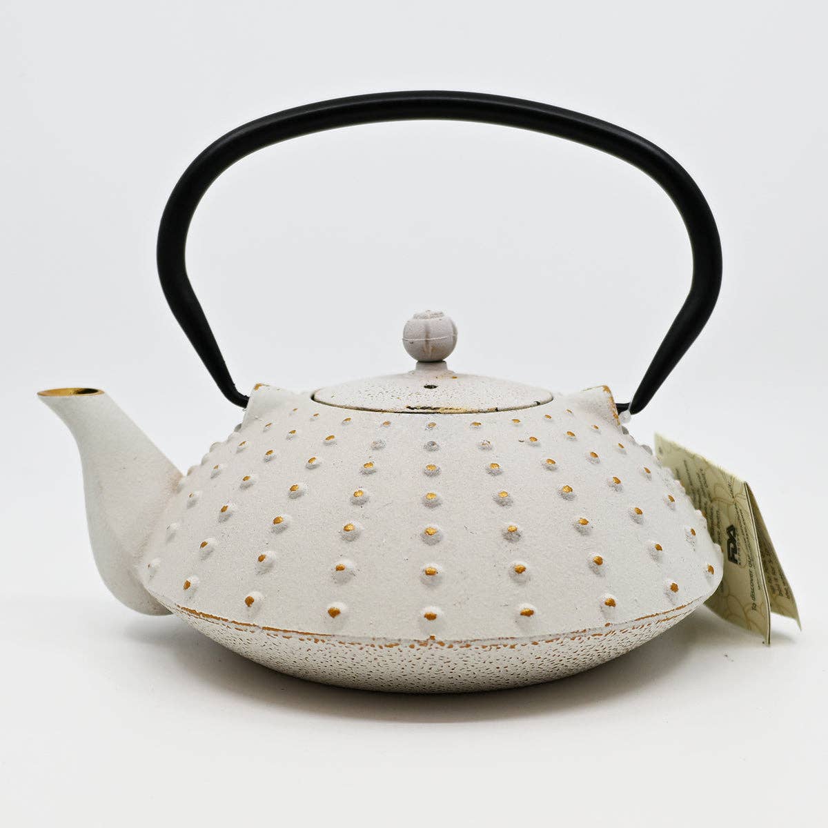 Cast Iron Teapot with Infuser – White Tokusa, 40 oz
