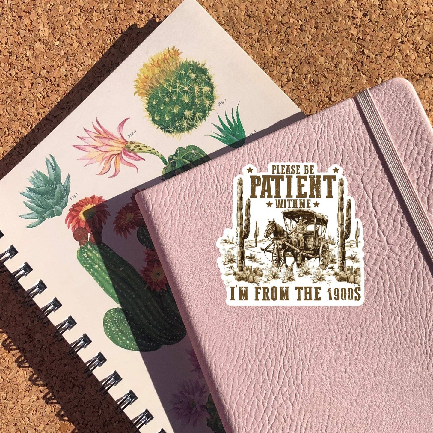 Please Be Patient With Me I'm From The 1900's: Glossy Vinyl / 2 inch