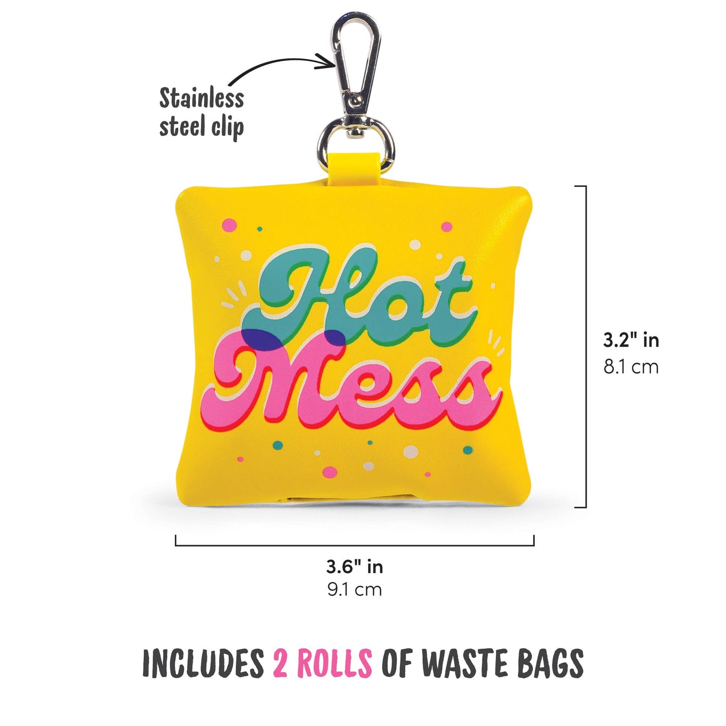 Howligans- Poop Bag Holder - Hot Mess