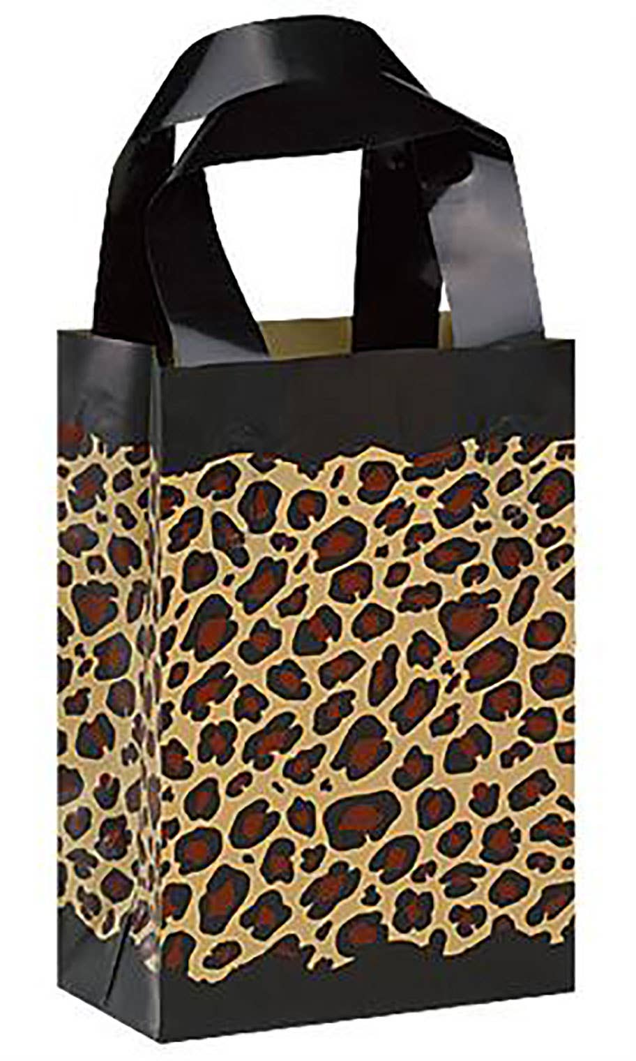 Frosted Retail Shopping Bags: Clear - Handles / Case of 250 / Large