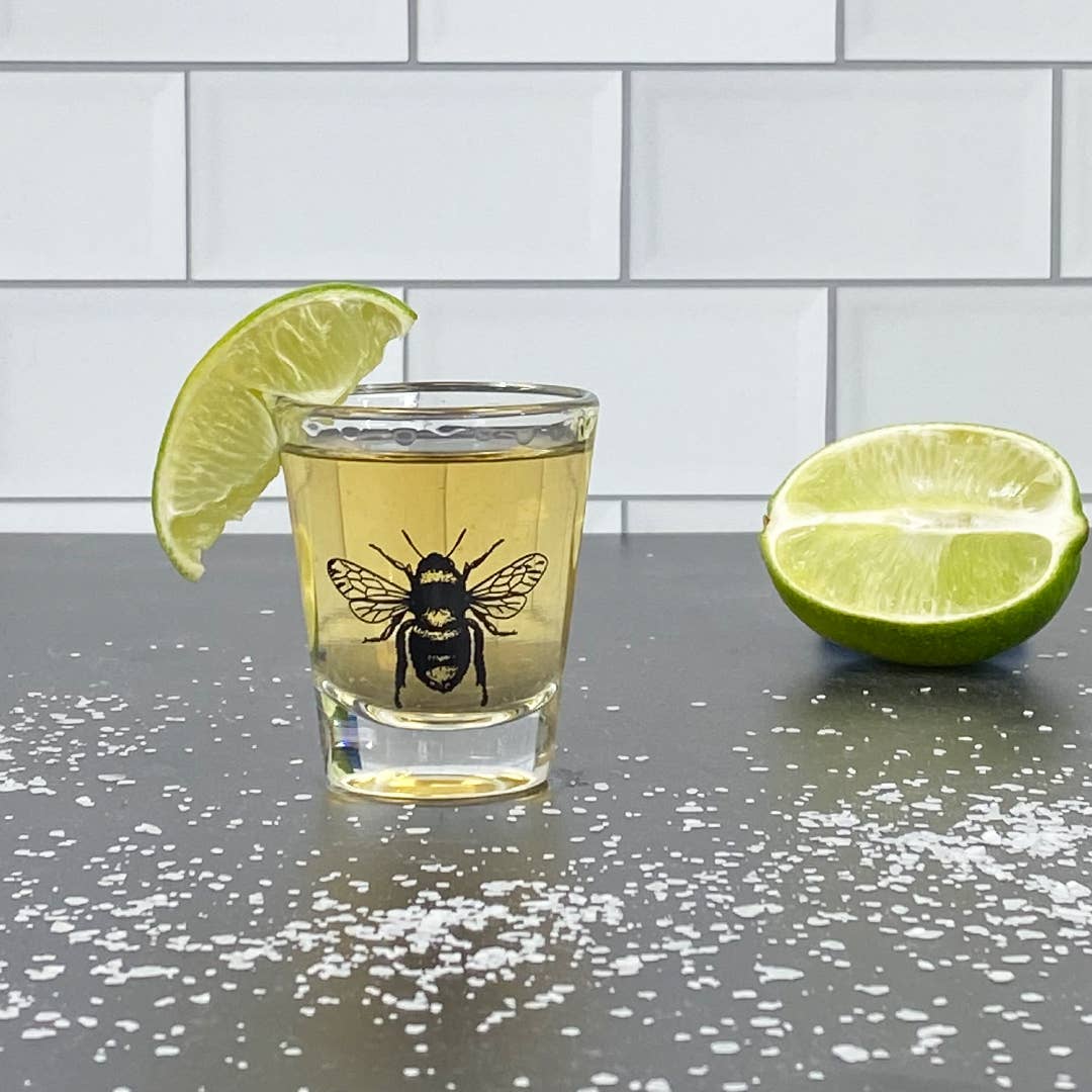 Mushroom and Bee Shot Glasses