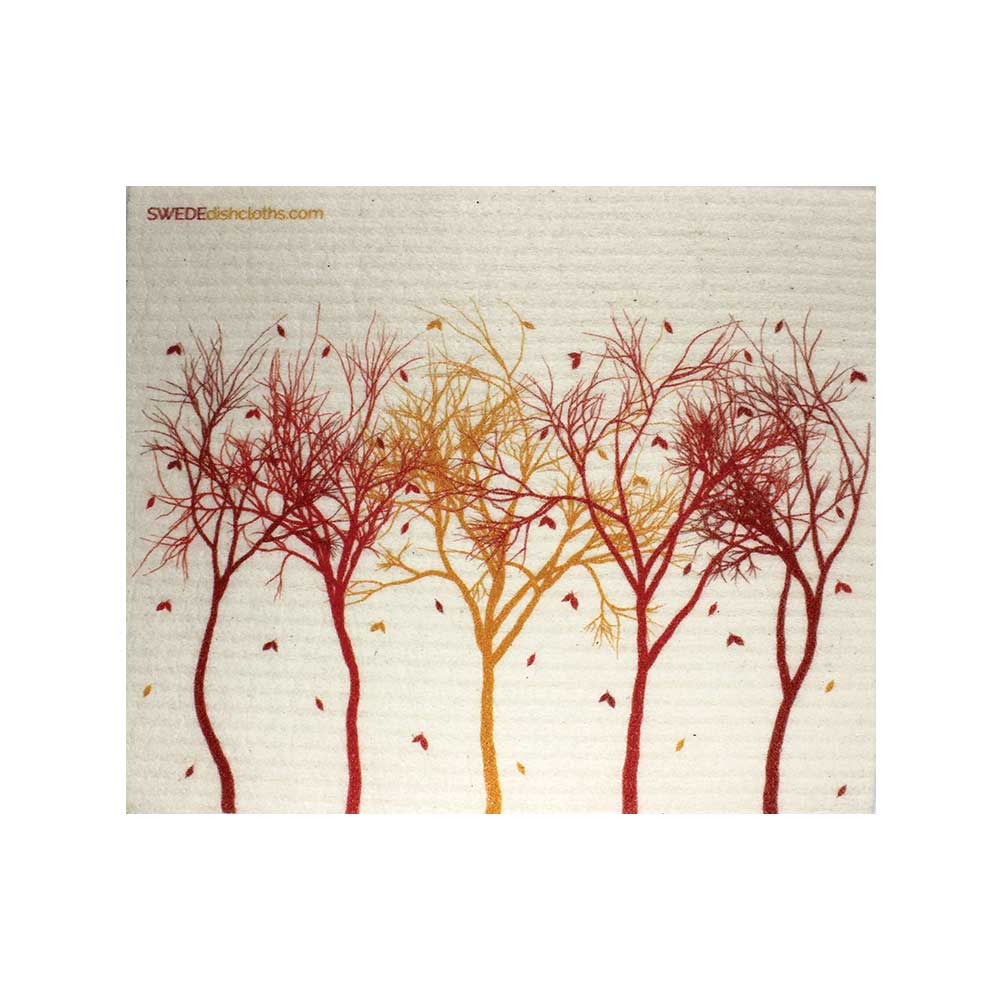 Swedish Dishcloth Autumn Trees