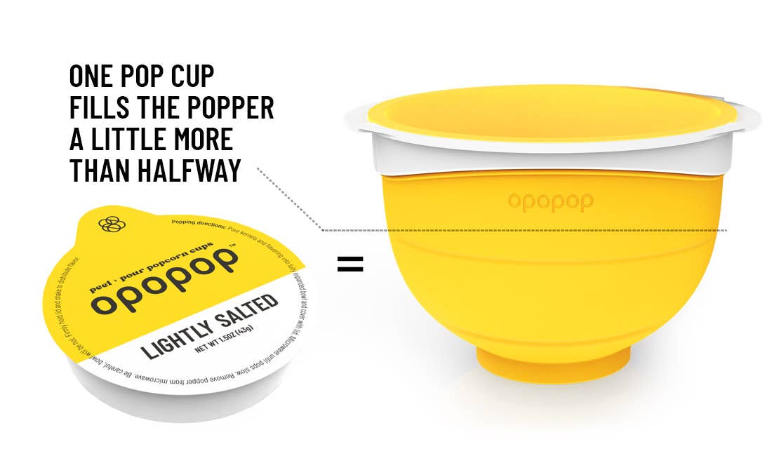 Lightly Salted Pop Cups Popcorn Kernels