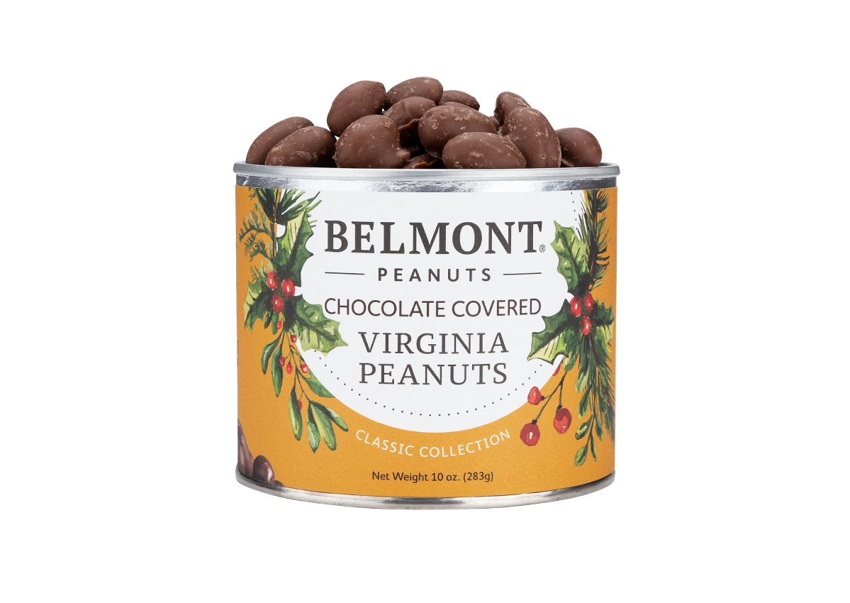 Holiday Chocolate Covered Peanuts: 10oz